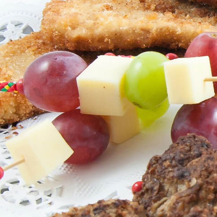 Käse-Trauben-Spieße