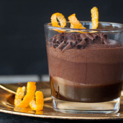 Mousse au Chocolat im Gläschen