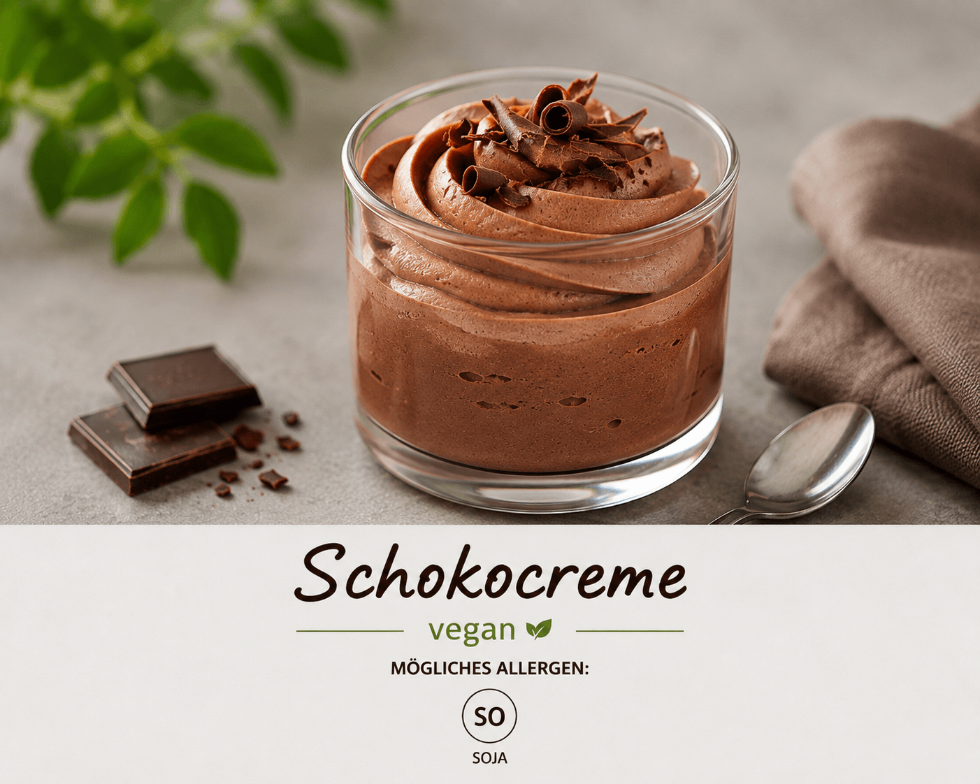 Schokomousse, vegan